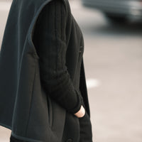 Double Faced Canvas Vest - FW25 - Black