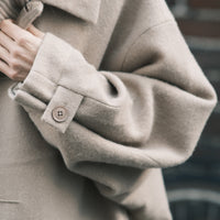 Cuffed Wool Coat - FW25 - Desert Sand