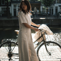 Mandarin Jumpsuit - SS26 - Oatmeal