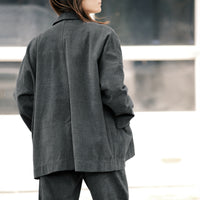 Oversized Blazer - SS26 - Charcoal Black