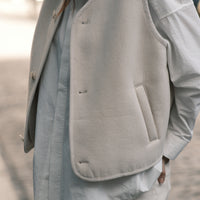 Double Faced Canvas Vest - FW25 -Off-White