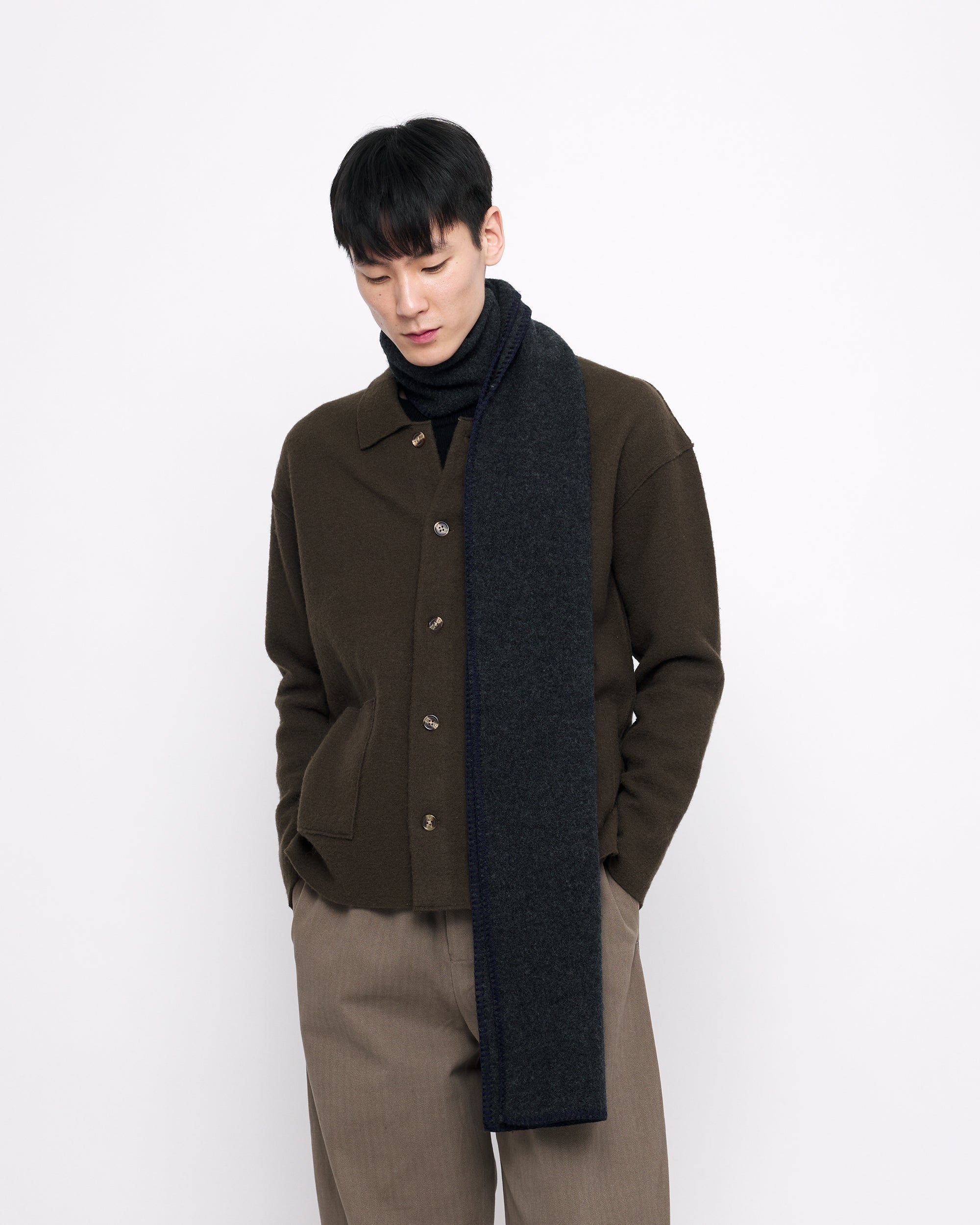 スカーフ WOOL SCARF Boiled Wool Scarf - FW24 - Color Options – 7115 by Szeki