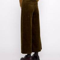Classic Wide-Legged Trouser - Corduroy Edition - FW24 - Dark Kelp