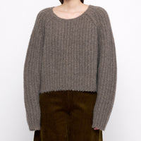 Chunky Cropped Sweater - FW24 - Umber