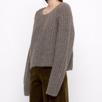 Chunky Cropped Sweater - FW24 - Umber