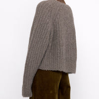 Chunky Cropped Sweater - FW24 - Umber