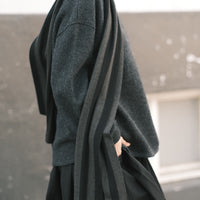 Long Scarf - Stripes - FW25 - Gray Stripes