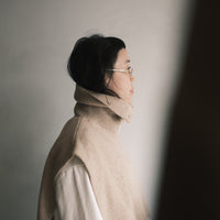 Knit Turtleneck Vest - FW25 - Almond