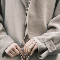 Cuffed Wool Coat - FW25 - Desert Sand