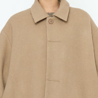 Cuffed Wool Coat - FW25 - Desert Sand