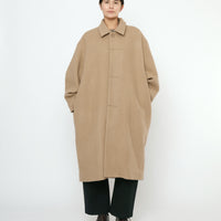 Cuffed Wool Coat - FW25 - Desert Sand