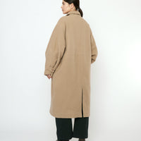 Cuffed Wool Coat - FW25 - Desert Sand