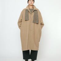 Cuffed Wool Coat - FW25 - Desert Sand
