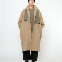 Cuffed Wool Coat - FW25 - Desert Sand
