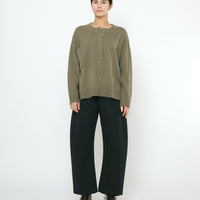 Relaxed Pocket Sweater- FW25 - Sage Gray