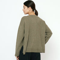 Relaxed Pocket Sweater- FW25 - Sage Gray