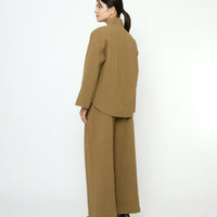 Textured Pockets Blazer - FW25 - Kelp