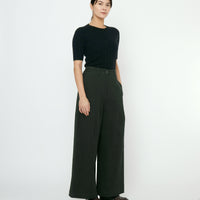 Ribbed Short Sleeves - FW25 - Black