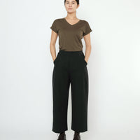 Signature Pleated Trouser - Canvas Edition - Black