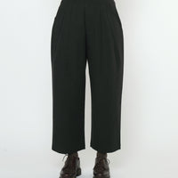 Signature Pleated Trouser - Canvas Edition - Black