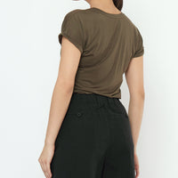 Signature Pleated Trouser - Canvas Edition - Black