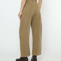 Tailored Curve Legged Trouser - FW25 - Kelp