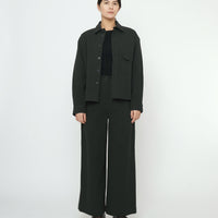 Textured Flat Hem Shirt - FW25 - Black
