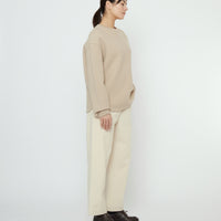Boiled Wool Keepsake Jumper - FW25 - Sand Beige