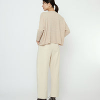 V-Neck Sweater - FW25 - Sand Beige