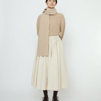 Long Scarf - Boiled Wool - FW25 - Sand Beige