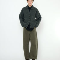 Curve Legged Work Trouser - FW25 - Washed Olive
