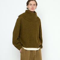 Signature Poet Sleeves Sweater - Yak Edition - Kelp