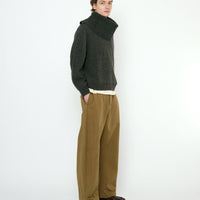 Signature Poet Sleeves Sweater - Yak Edition - Charcoal