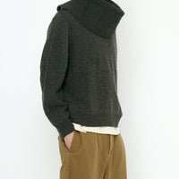 Signature Poet Sleeves Sweater - Yak Edition - Charcoal