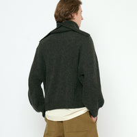 Signature Poet Sleeves Sweater - Yak Edition - Charcoal
