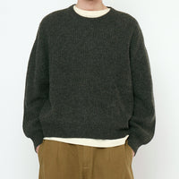 Signature Poet Sleeves Sweater - Yak Edition - Charcoal
