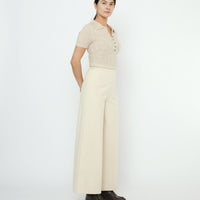 Collared Short Sleeves - FW25 - Sand Beige