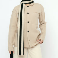 Long Scarf - Stripes - FW25 - Beige Stripes