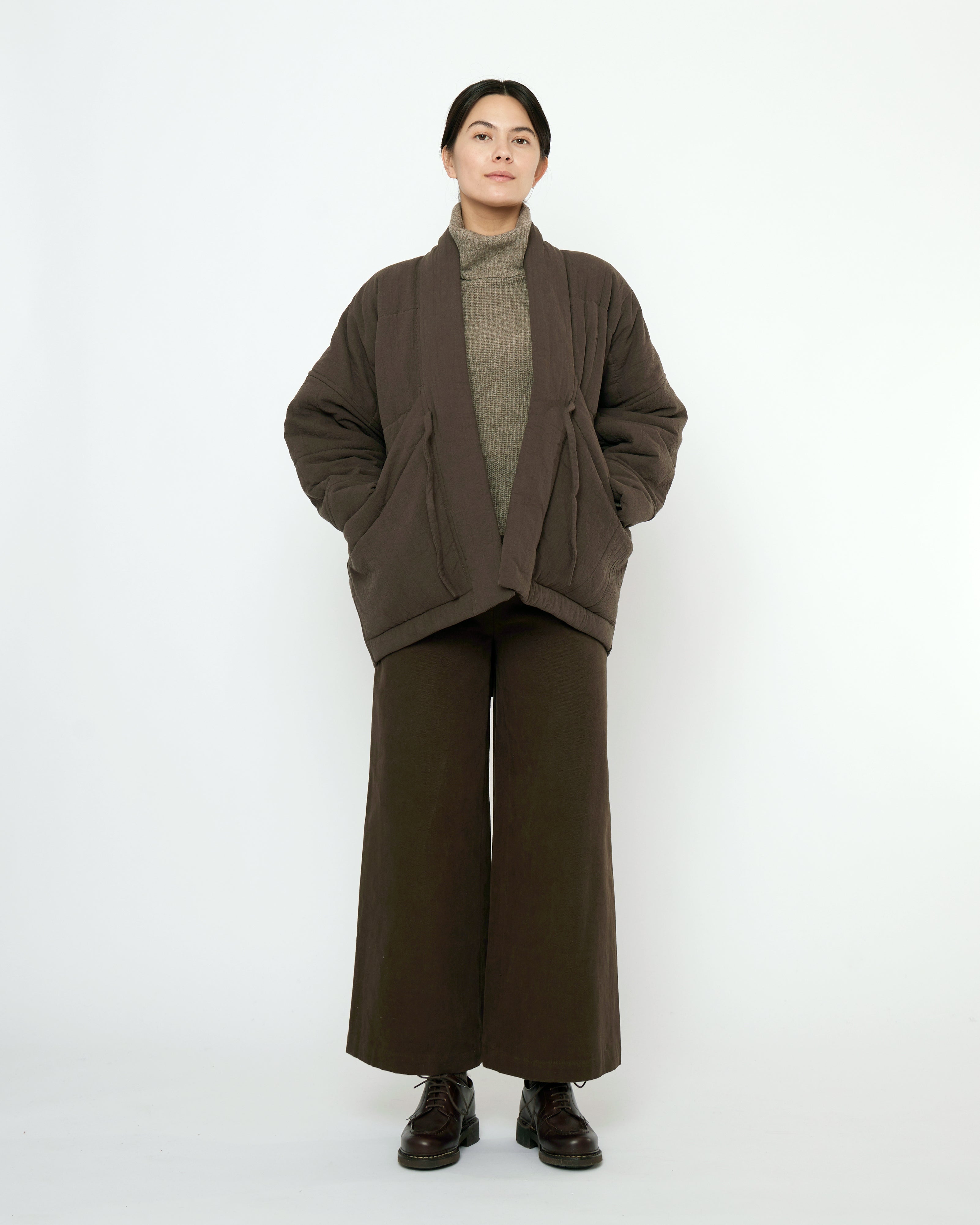 Signature Sumo Puffer - Textured Edition - Chalk Brown – 7115 by Szeki