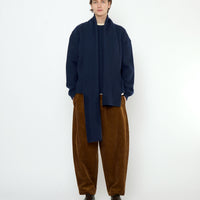 Long Scarf - Boiled Wool - FW25 - Navy
