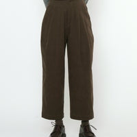 Signature Pleated Trouser - Fall Edition - Taupe Brown