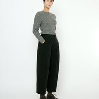 Signature Pleated Trouser - Brushed Canvas Edition - Black