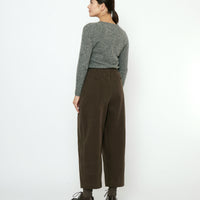 Signature Pleated Trouser - Brushed Canvas Edition - Taupe Brown