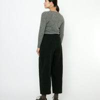 Signature Pleated Trouser - Brushed Canvas Edition - Black