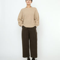 Signature Poet Sleeves Sweater - Yak Edition - Almond