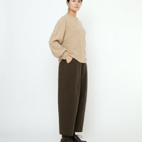 Signature Poet Sleeves Sweater - Yak Edition - Almond
