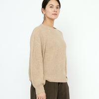 Signature Poet Sleeves Sweater - Yak Edition - Almond