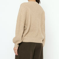 Signature Poet Sleeves Sweater - Yak Edition - Almond