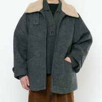 Blouson Short Coat - FW25 - Heather Gray