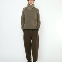 Rolled Seams Pullover - FW25 - Light Umber